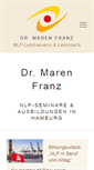Mobile Screenshot of nlp-hh.de